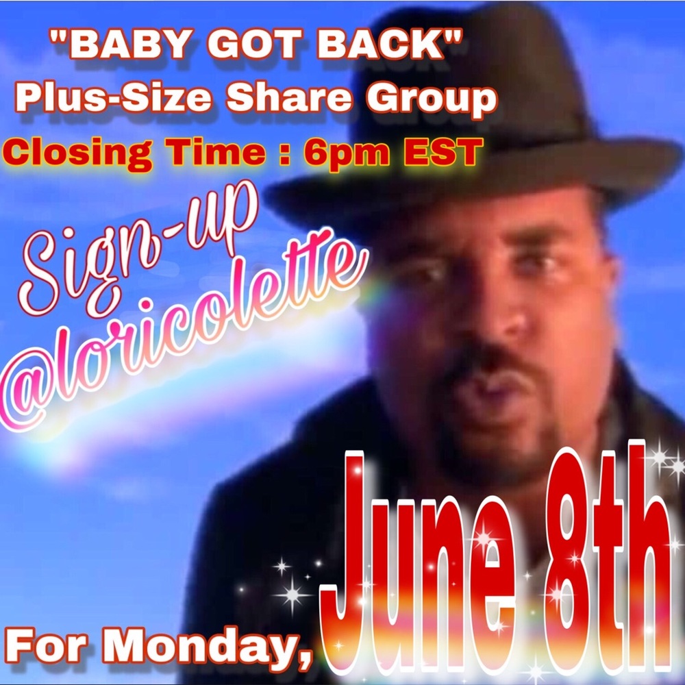 Closed “Baby Got Back” Weekly Share Group